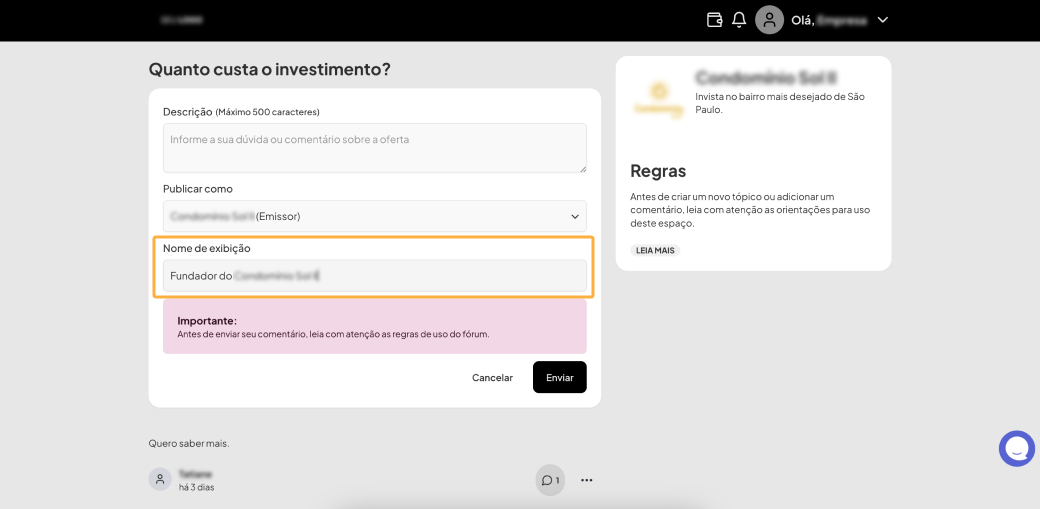 Divify Respostas Fórum Emissor 7